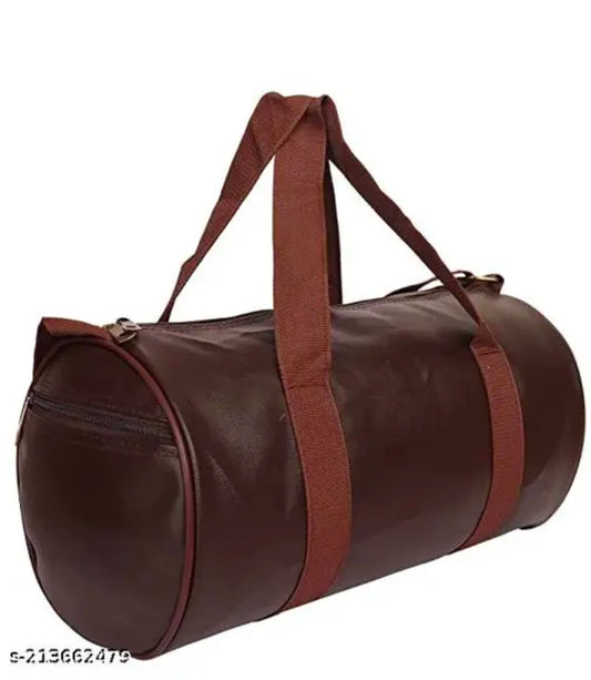 18 Liters Water Resistant Travel Duffle Bag/ Gym Bag for Men/Women - Brown Gym Bags